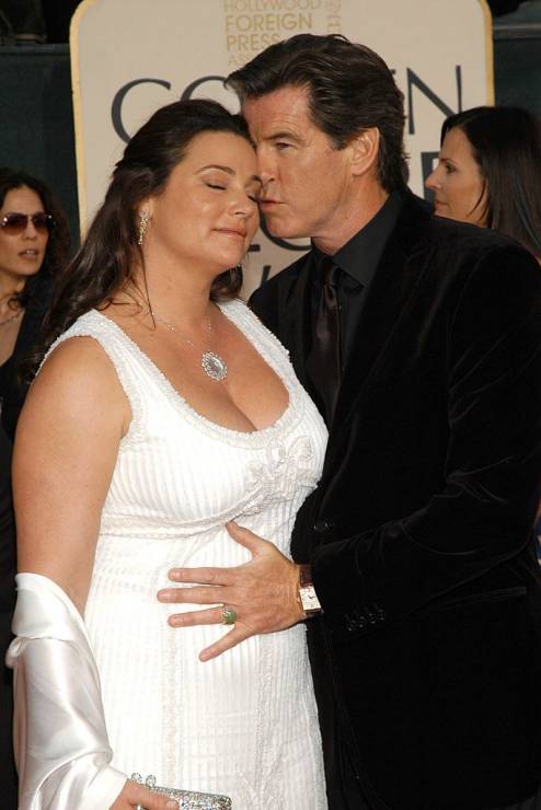 Pierce Brosnan i Keely Shay Smith w 2006 roku