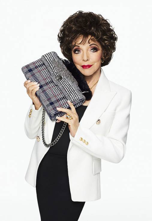 Joan Collins w reklamie mody