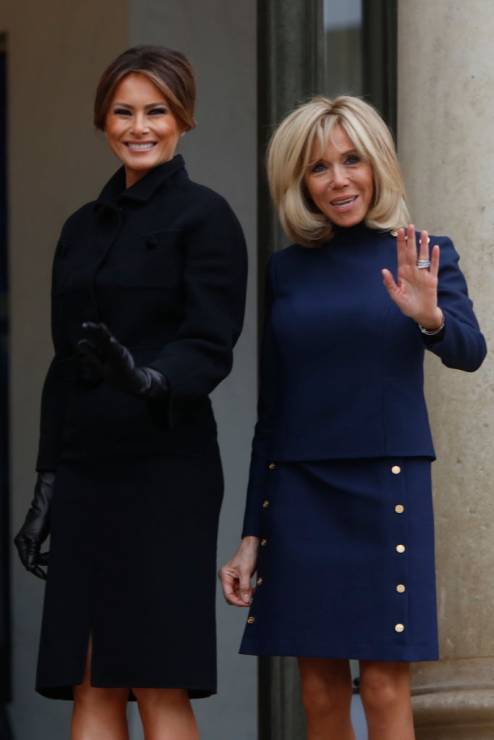 Melania Trump i Brigitte Macron
