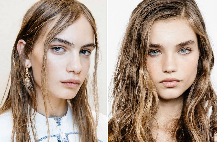 Modne fryzury 2019: efekt mokrych włosów
