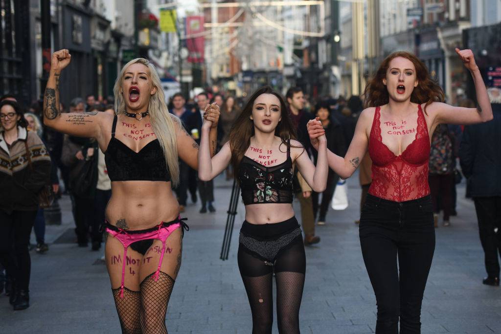 Protest kobiet w Dublinie