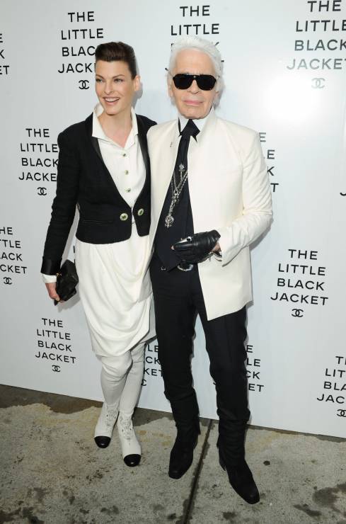 Karl Lagerfeld i Linda Evangelista