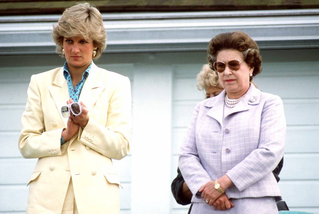 Królowa Elżbieta II i księżna Diana