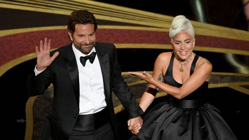 Lady Gaga i Bradley Cooper podczas Oscarów 2019