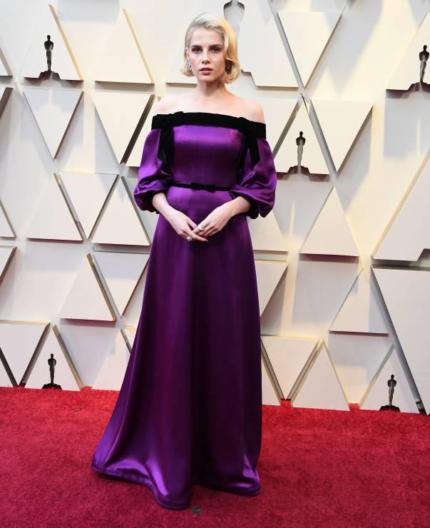 Oscary 2019 - Lucy Boynton w sukience Rodarte