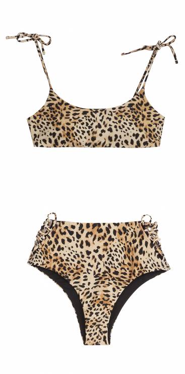 Bikini w cętki leoparda