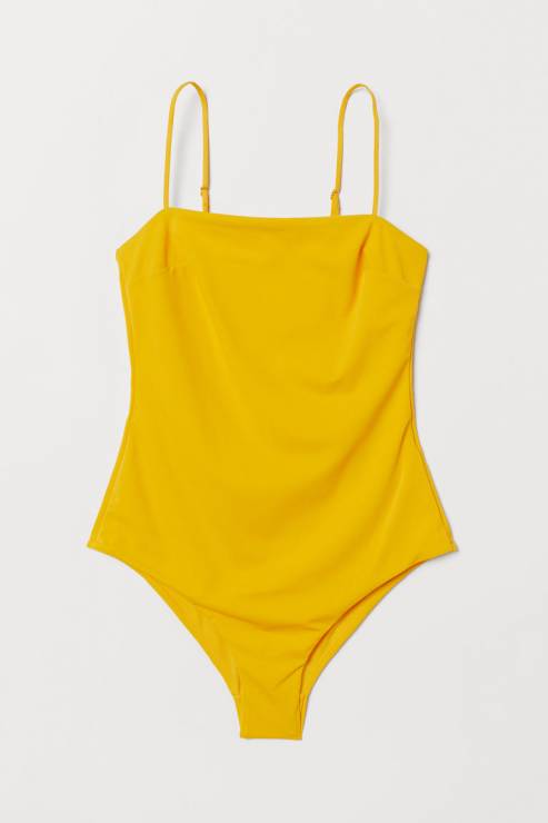 Żółty kostium kąpielowy H&M