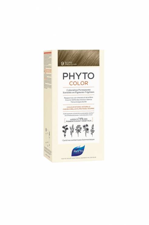 Preparat z linii Phyto Color linia Phytocolor opartej na pigmentach roślinnych nie zawiera amoniaku, a mimo to daje 100% pokrycie siwych włosów.