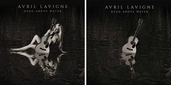 Avril Lavigne - Head Above Water Cover: Platforma muzyczna usunęła wszystkie wizerunki kobiet artystek