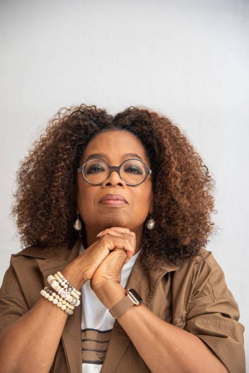 Oprah Winfrey podczas ceremonii Złotych Globów 2018