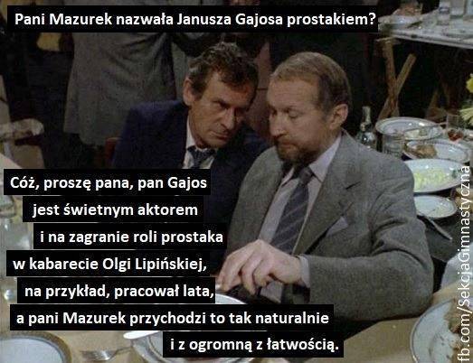Janusz Gajos krytykuje Kaczyńskiego - memy