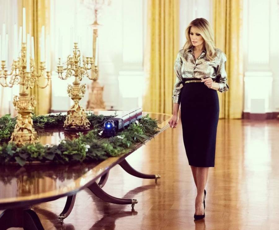 Melania Trump po raz ostatni udekorowała Biały Dom na Święta