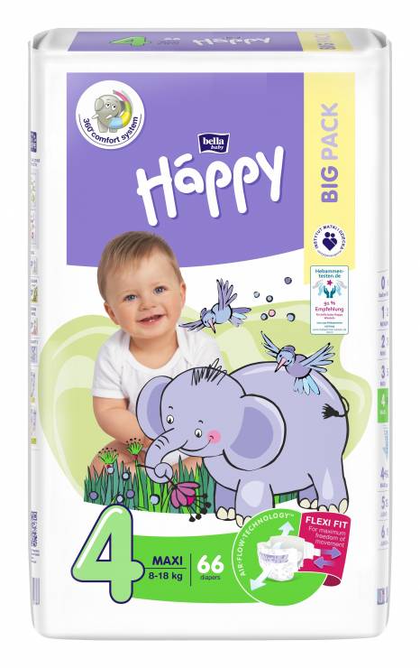 Pieluszki dla dzieci Maxi 4 marki Bella Baby Happy