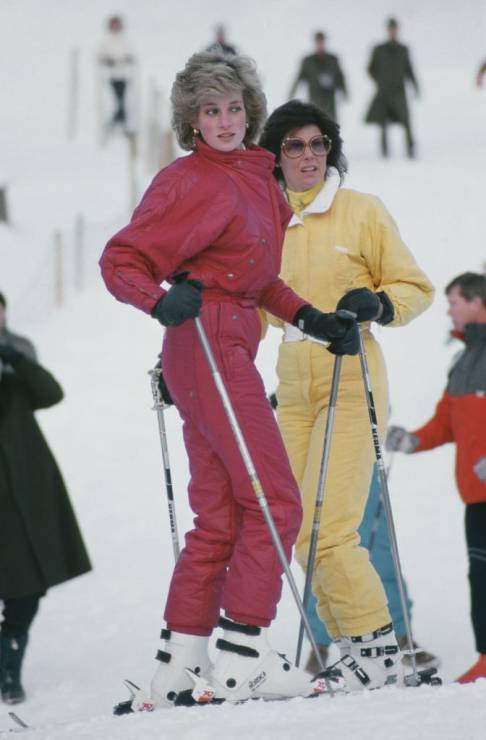 Księżna Diana na nartach
