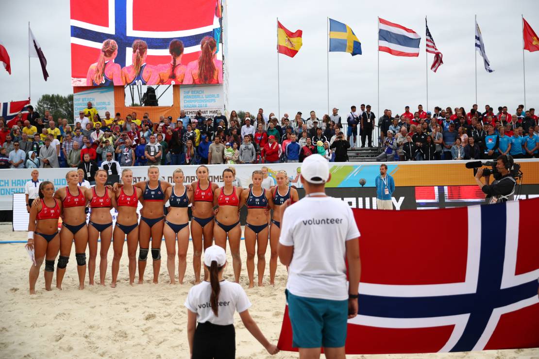 Norweskie zawodniczki piłki ręcznej plażowej w 2018 roku