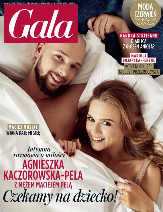 Agnieszka Kaczorowska i Maciej Pela w "Gali"