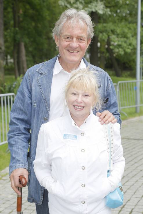 Marek Frąckowiak i jego żona Ewa Złotowska
