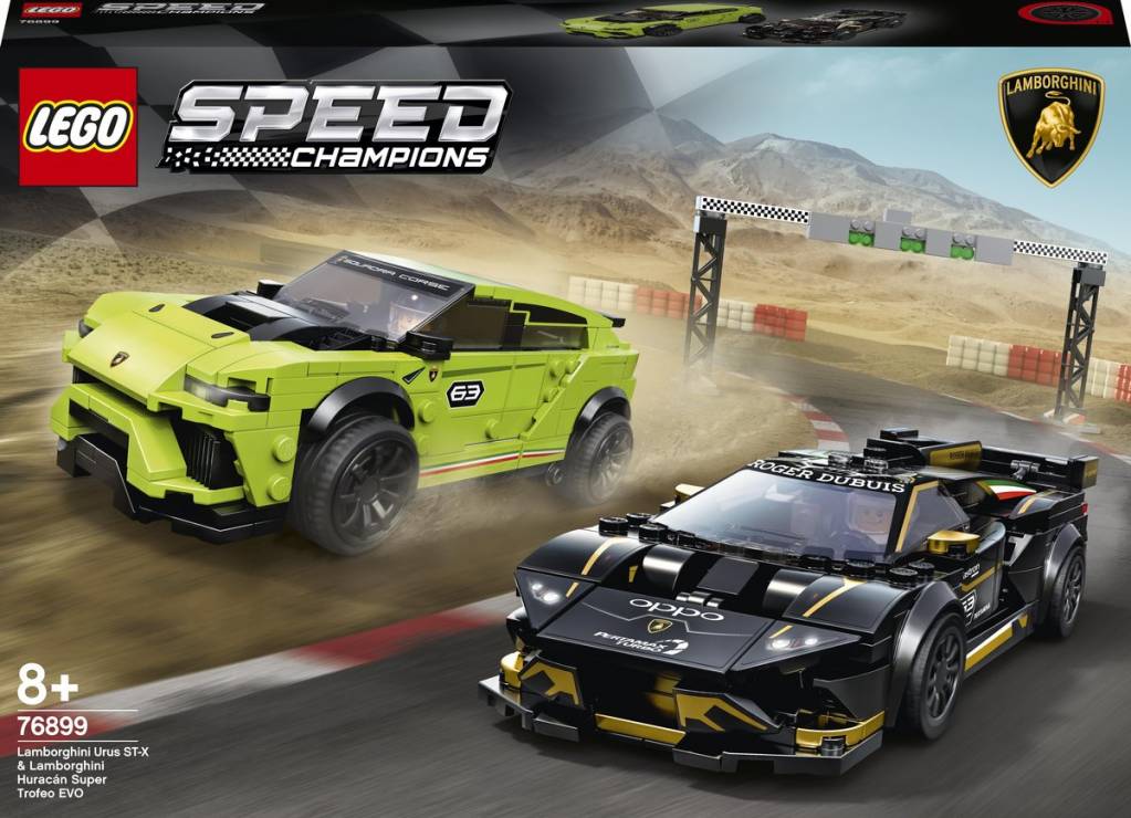LEGO Speed Champions, klocki Lamborghini Urus ST-X i Lamborghini Huracán Super Trofeo EVO, 76899 , Cena: 254,99 zł