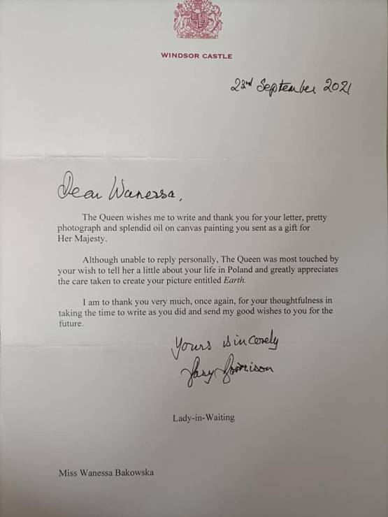 Królowa Elżbieta II wysłała list do cierpiącej na zespół Downa dziewczynki z Polski