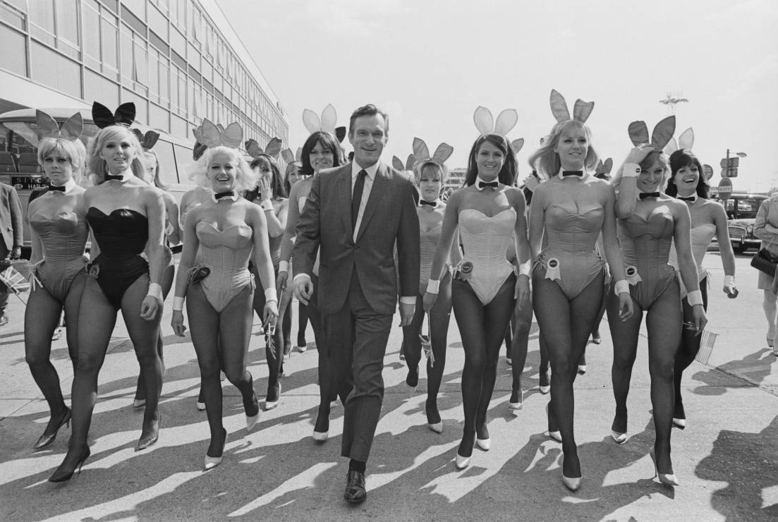 Hugh Hefner i "Króliczki Playboya"