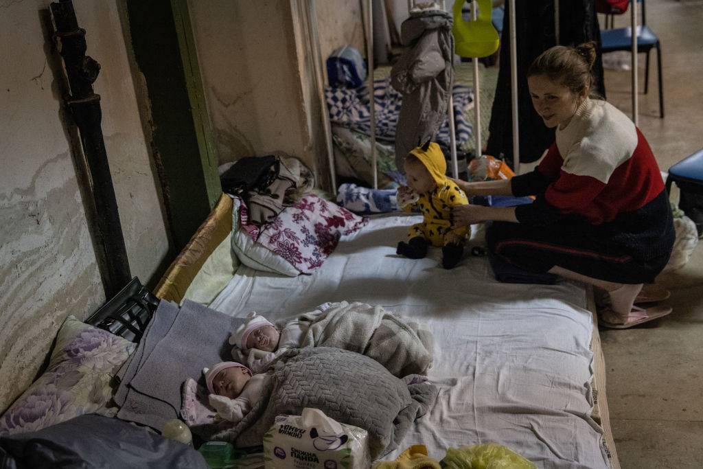 Porody w ukraińskich schronach