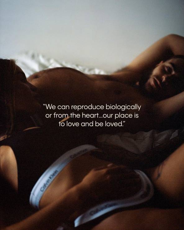 Transpłciowy mężczyzna w reklamie Calvina Kleina