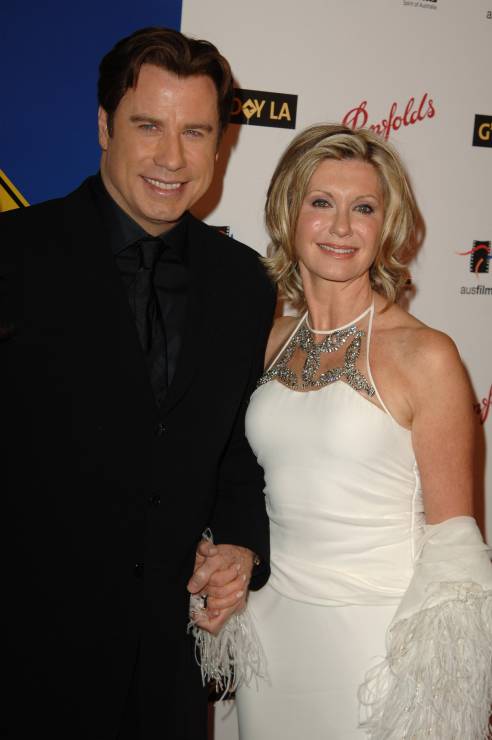 John Travolta i Olivia Newton-John w 2008 roku