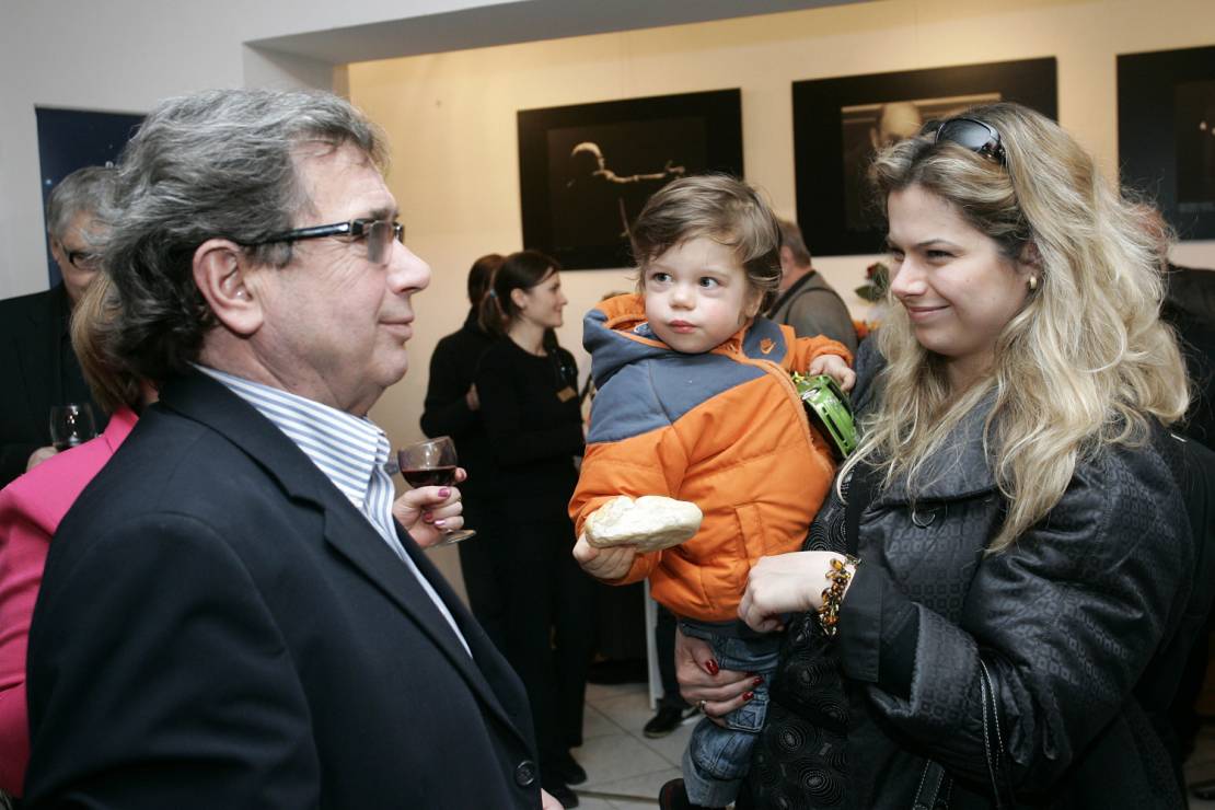Agata Gajos z ojcem i synem Aleksandrem w 2008 roku