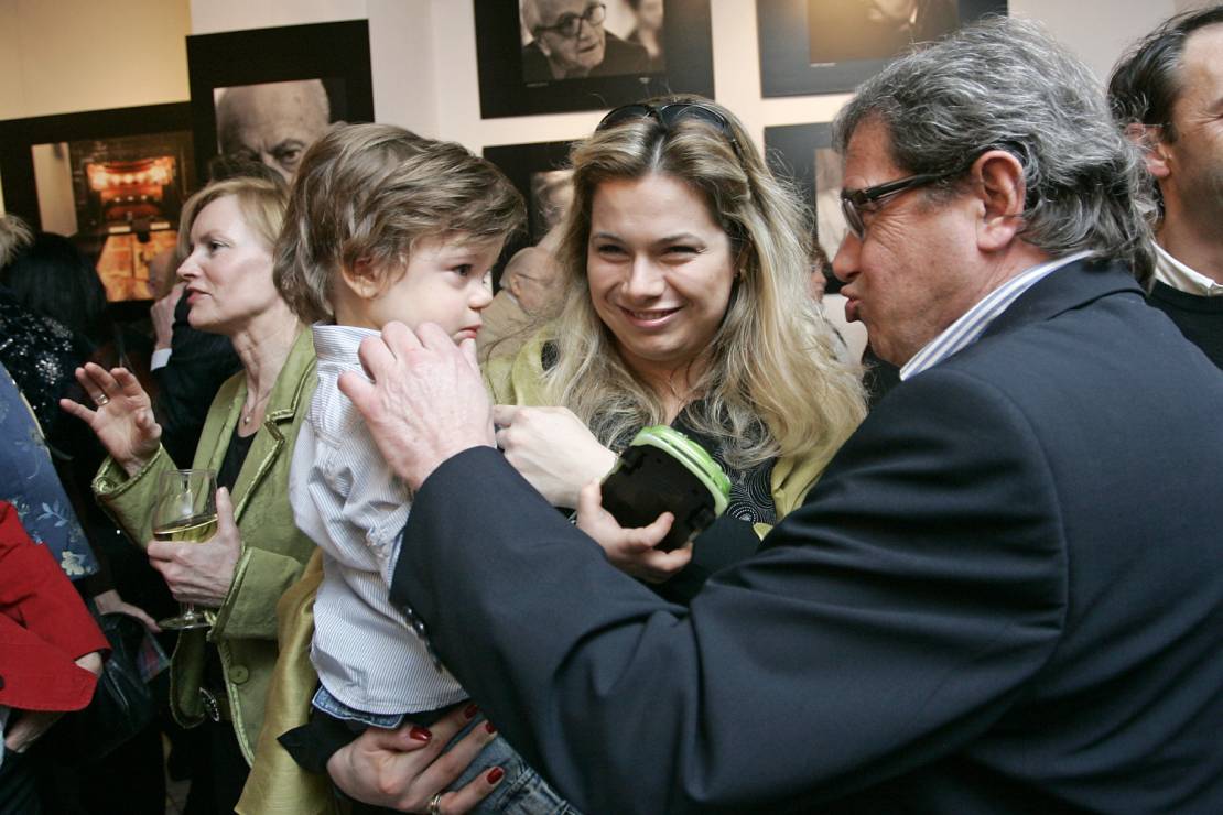 Agata Gajos z ojcem i synem Aleksandrem w 2008 roku